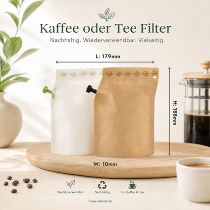 Wiederverwendbarer Kaffee- & Teebereiter für unterwegs