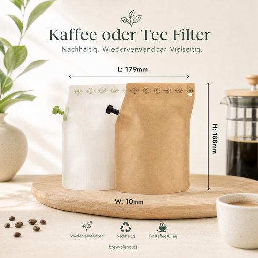 Wiederverwendbarer Kaffee- & Teebereiter für unterwegs